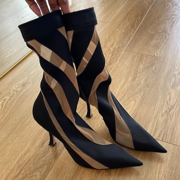 JIMMY CHOO X MUGLER sock ankle boots limited edition - Picture 7 of 7